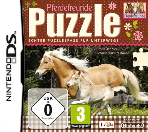 Pferdefreunde Puzzle - Echter Puzzlespass fuer Unterwegs (Europe) (En,Fr,De,Es,It)
